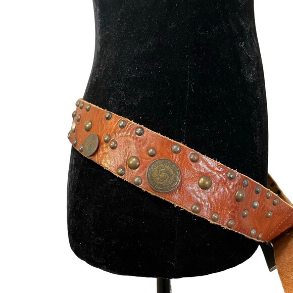 Boss Orange Hugo Boss Limited Edition Belt World Coins Embellished Leather - Picture 11 of 11